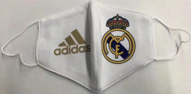 Mascara oficial Adidas Real Madrid 2019 2020 Branca